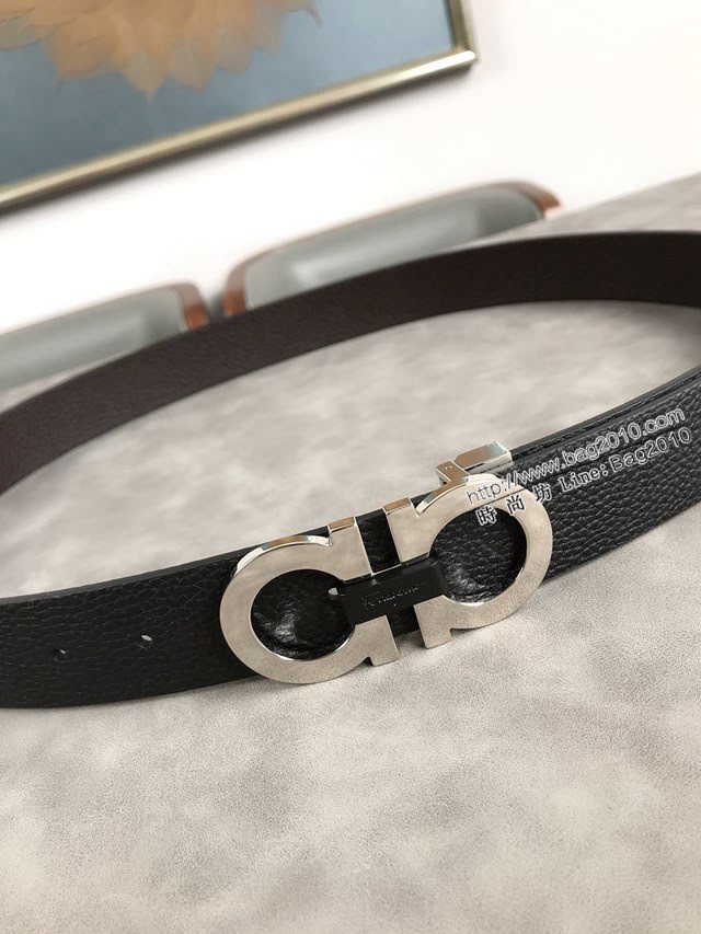 菲拉格慕男士皮帶 Ferragamo雙面牛皮休閒腰帶  jjp1035